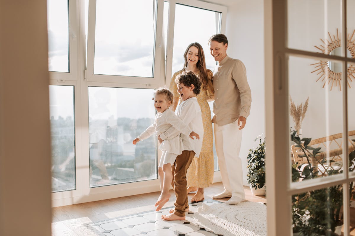 Happy North Port family enjoying comfortable home